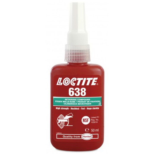 Loctite retenedor 638 50ml máxima resistencia