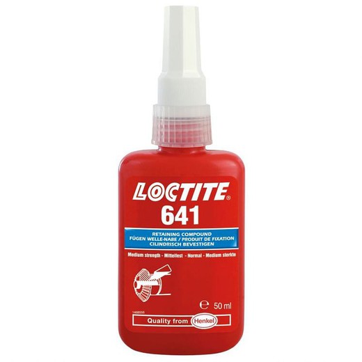 Loctite fija rodamientos 641 50ml resistencia media