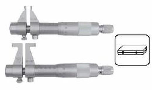 Micrómetro de interiores de patas Kalkum-ezquerra.