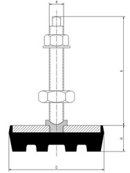 Soporte para máquinas serie baja con rótula