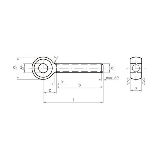 Tornillo con ojo DIN 444