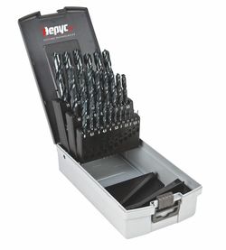 Estuche Broca 25 Piezas Para Metal En Acero Hss 1-13 X 0.50mm Hepyc