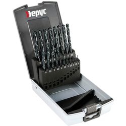 Estuche 19 Piezas Broca Para Metal Hss 1-10 X 0.50mm Hepyc