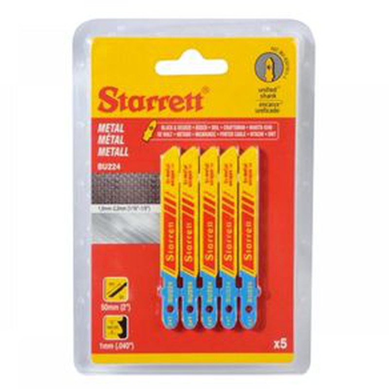 Starret-Hojas sierra calar madera BU36T 75mm - 5 Piezas