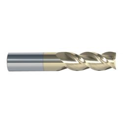 Juego 4 Fresas Metal Duro De 3 Labios Con Recubrimiento Zirconio