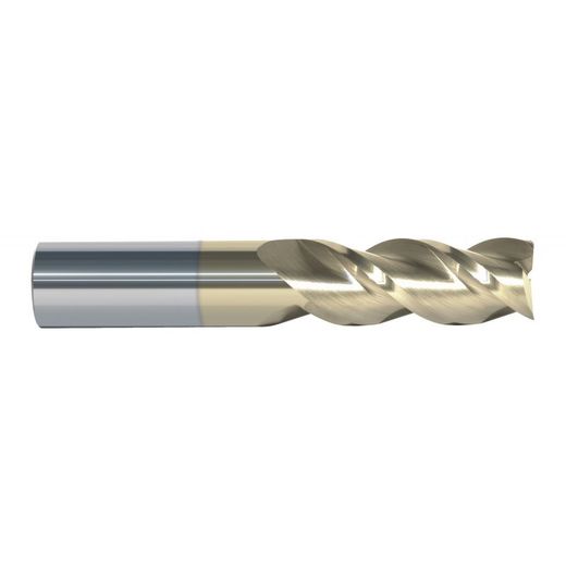 Juego 4 Fresas Metal Duro De 3 Labios Con Recubrimiento Zirconio
