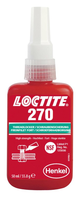 Fijación de tornillos Loctite 270 50ml alta resistencia — Sumtallfer, S.L.