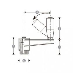 Manivela Indexable Con Manilla Abatible