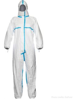 Mono Tyvek Blanco, Sellado, Con Capucha, Cat Iii Talla Xl