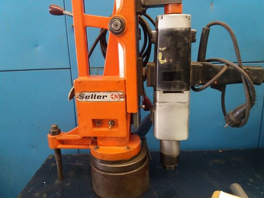Soporte Electromagnético St-32-R Selter Con Taladro Atlas Copco